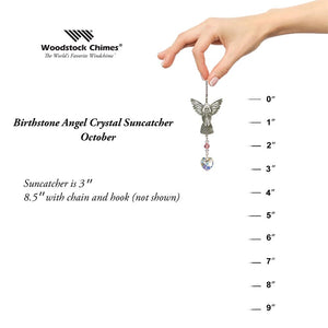 October ~ Birthstone Angel Crystal Suncatcher