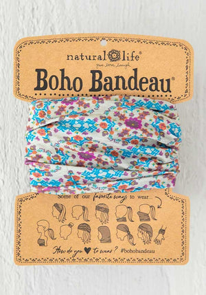 Grey Flower Stamp Boho Bandeau