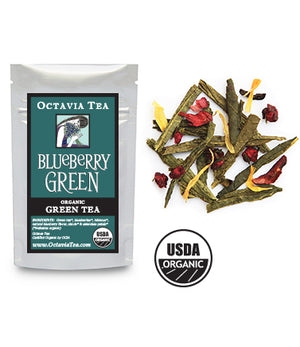 BLUEBERRY GREEN organic green tea