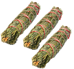 Cedar Smudge Sage Bundle (4” length)