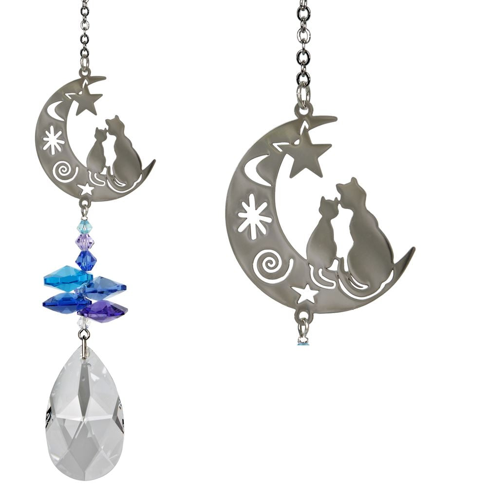 Moon Cats ~ Crystal Fantasy Suncatcher