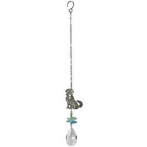 Happy Puppy Dog ~ Crystal Fantasy Suncatcher