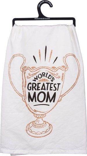 World's Greatest Mom Dish Towel