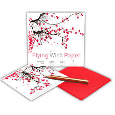 CHERRY BLOSSOMS Mini Flying Wish Paper Kit