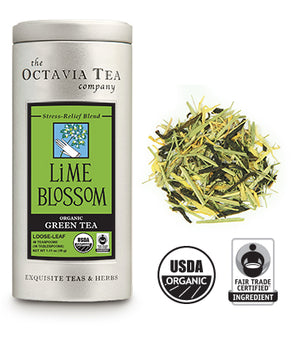 LIME BLOSSOM organic fair trade green tea