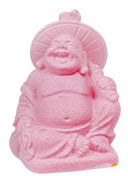 2" Pink Buddha Figurine (Safe Travels, Prosperity, Love, Spiritual Journey, Happy Home, and Long Life)