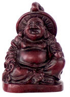 1" Redstone Buddha Figurines (Safe Travels, Prosperity, Love, Spiritual Journey, Happy Home, and Long Life)