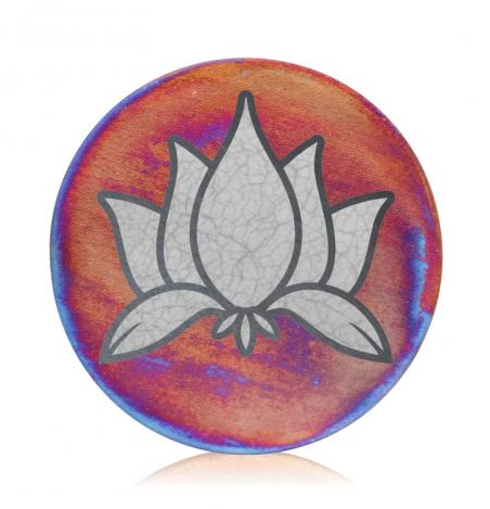 Lotus Coasters Set from Raku Pottery