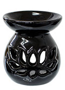 Black Lotus Ceramic Oil Burner