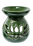 Green Lotus Ceramic Oil Burner