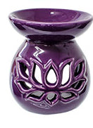 Purple Lotus Ceramic Oil Burner