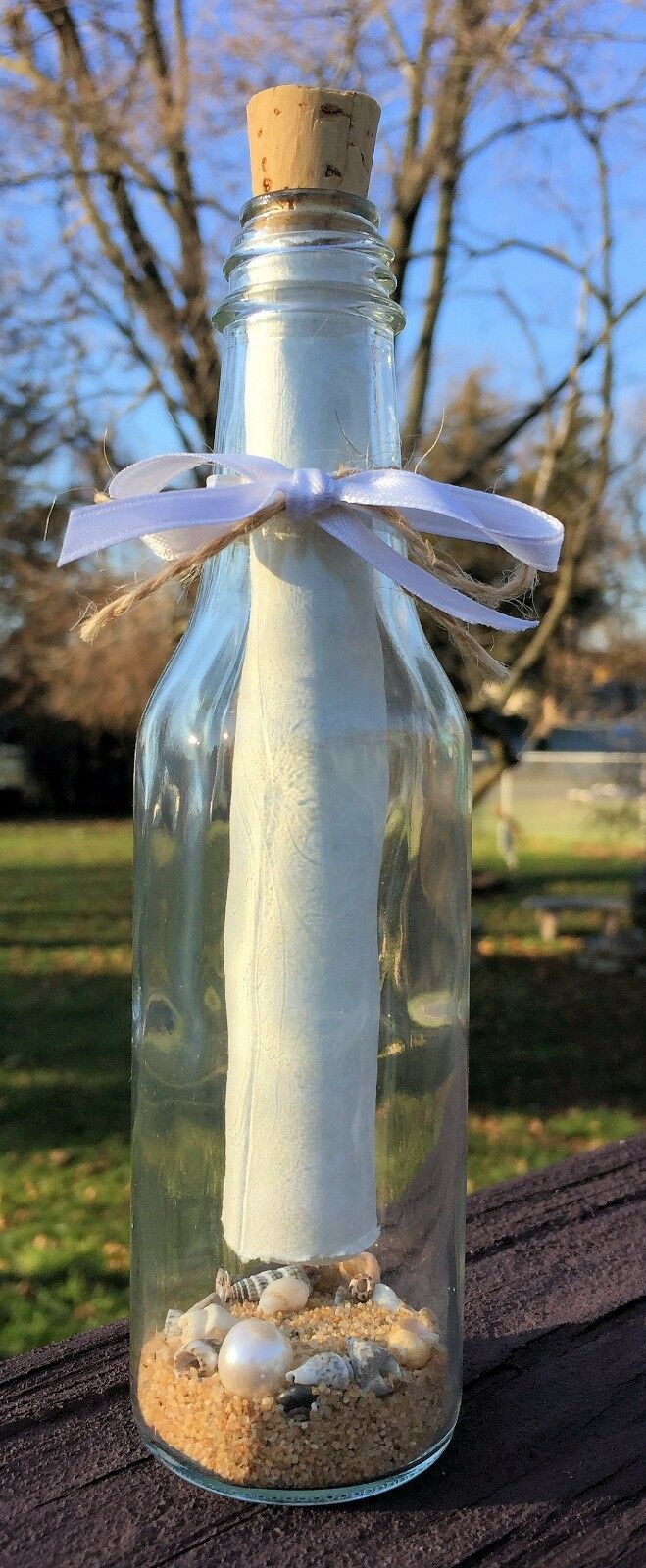 Message in a Bottle (6.5") Handmade Customizable Gift