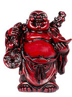 2" Redstone Buddha Figurines (Safe Travels, Prosperity, Love, Spiritual Journey, Happy Home, and Long Life)