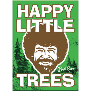 Happy Little Trees Bob Ross Flat Magnet