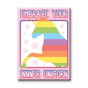 Embrace Your Inner Unicorn Flat Magnet