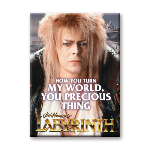 How You Turn My World You Precious Thing Labyrinth Flat Magnet