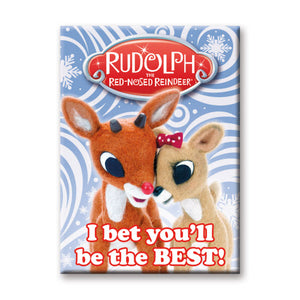 I Bet You'll Be The Best Clarice & Rudolph The Red-Nosed Reindeer Flat Magnet