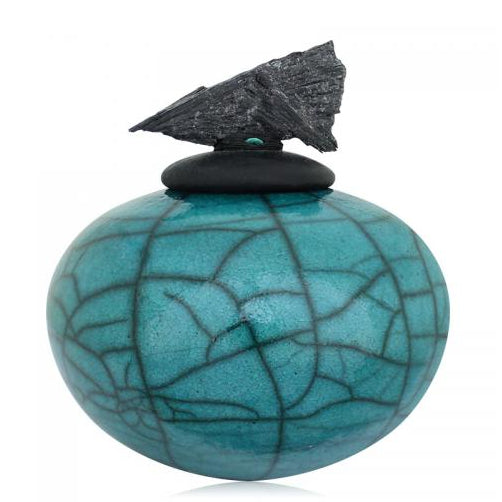 Crystal Dream Jar from Raku Pottery